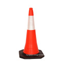 Top Sale Reflective Manufacture 75cm Road Cone Flexible PVC Safety Used Traffic Cone, Reflective PVC Road Traffic Cone